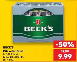 Kaufland BECK'S Pils oder Gold Angebot