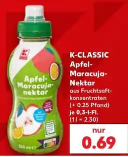 Kaufland K-CLASSIC Apfel-Maracuja-Nektar Angebot