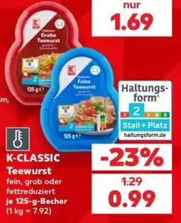Kaufland K-CLASSIC Teewurst Angebot