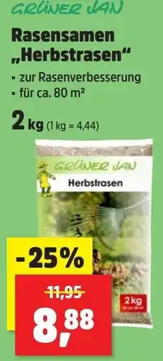 Thomas Philipps GRÜNER JAN Rasensamen „Herbstrasen“ Angebot
