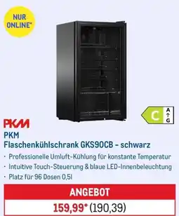 METRO PKM Flaschenkühlschrank GKS90CB - schwarz Angebot