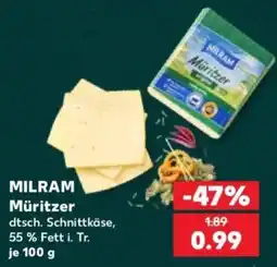 Kaufland MILRAM Müritzer dtsch. Schnittkäse Angebot