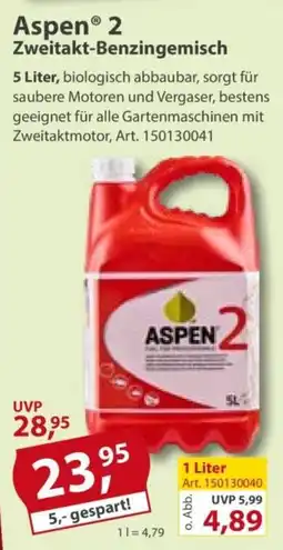 Sonderpreis Baumarkt Aspen® 2 Zweitakt-Benzingemisch Angebot