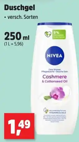 Thomas Philipps NIVEA Duschgel Cashmere & Cottonseed Oil Angebot