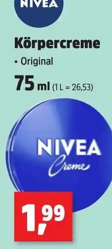 Thomas Philipps NIVEA Körpcreme Original Angebot