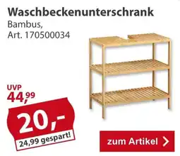 Sonderpreis Baumarkt Waschbeckenunterschrank Bambus Angebot