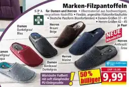 Norma Marken-Filzpantoffeln Angebot