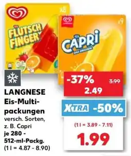 Kaufland LANGNESE Eis-Multi-packungen Angebot