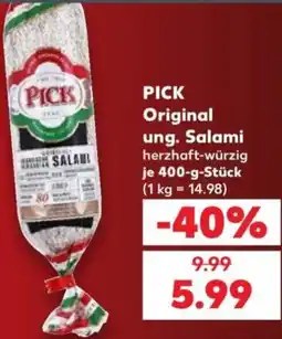 Kaufland PICK Original ung. Salami Angebot