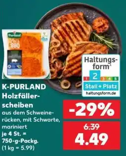 Kaufland K-PURLAND Holzfällerscheiben Angebot