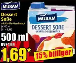 Norma Milram Dessert Soße Angebot