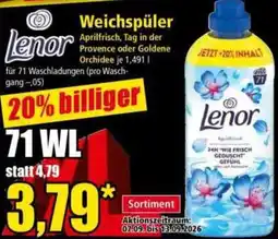 Norma Lenor Weichspüler Angebot