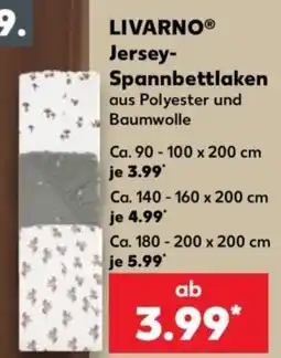 Kaufland LIVARNO Jersey-Spannbetttuch Angebot