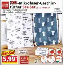 Norma CASA ROYALE XXL-Mikrofaser-Geschirrtücher Angebot
