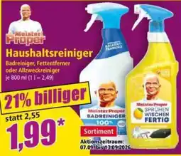 Norma Meister Proper Haushaltsreiniger Angebot