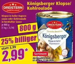 Norma DREISTERN Königsberger Klopfse/Kohlroulade Angebot