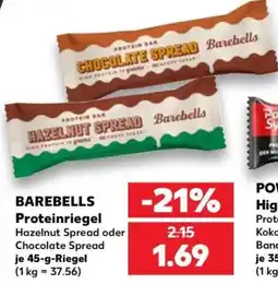 Kaufland BAREBELLS Proteinriegel Angebot