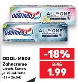 Kaufland ODOL-MED3 Zahncreme Angebot