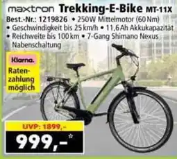 Norma maxtron Trekking-E-Bike MT-11X Angebot