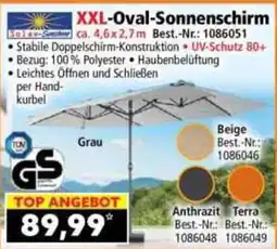 Norma XXL-Oval-Sonnenschirm Angebot