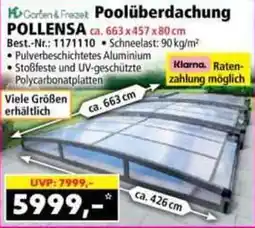 Norma Poolüberdachung POLLSENSA Angebot