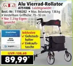 Norma Alu Vierrad-Rollator AT51006 Angebot