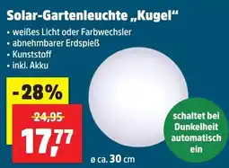 Thomas Philipps Solar-Gartenleuchte "Kugel" Angebot