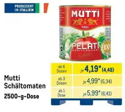 METRO Mutti Schältomaten Angebot