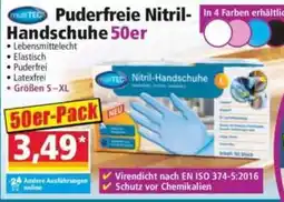 Norma Puderfreie Nitril-Handschuhe Angebot