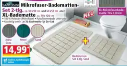 Norma SANTOSINI Mikrofaser-Badematten-Set 2-tlg. Angebot