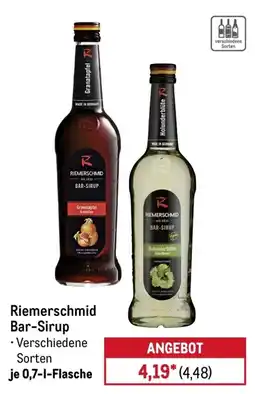 METRO Riemerschmid Bar-Sirup Angebot