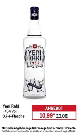 METRO Yeni Raki Angebot