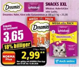 Norma Dreamies Snacks XXL Angebot