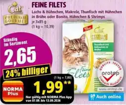 Norma Cat Premium Gourmet Feine Filets Angebot