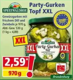 Norma Spreewaldhof Party-Gurken Topf XXL Angebot