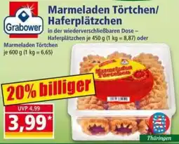 Norma Grabower Marmeladen Törtchen/Haferplätzchen Angebot