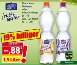 Norma Sachsen Quelle fruit & water Angebot