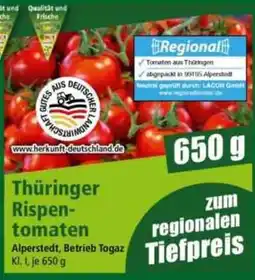 Norma Thüringer Rispen-tomaten Angebot