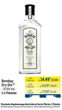 METRO Bombay Dry Gin Angebot