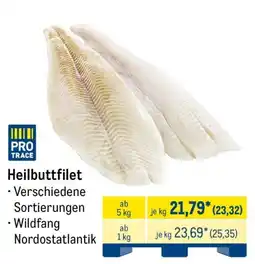 METRO PRO TRACE Heilbuttfilet Angebot