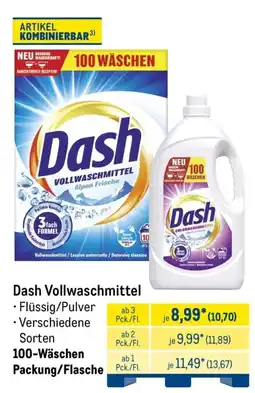METRO Dash Vollwaschmittel Angebot