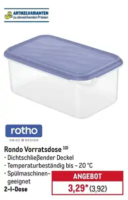 METRO rotho Rondo Vorratsdose Angebot