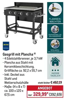 METRO Gasgrill mit Plancha Angebot