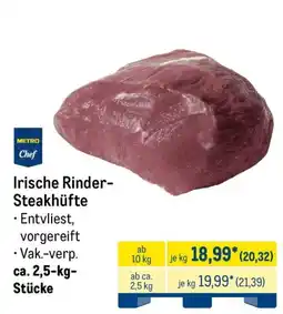METRO METRO Chef Irische Rinder-Steakhüfte Angebot