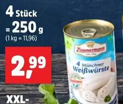 Thomas Philipps Zimmermann Münchner Weißwürste Angebot