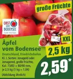 Norma Äpfel vom Bodensee Angebot