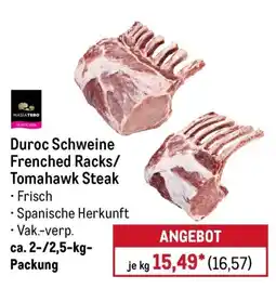 METRO MASIATERO Duroc Schweine Frenched Racks/Tomahawk Steak Angebot