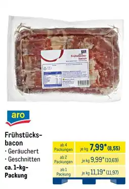 METRO aro Frühstücks-bacon Angebot