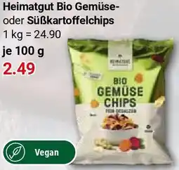 Globus Heimatgut Bio Gemüse oder Süßkartoffelchips Angebot