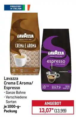 METRO Lavazza Crema E Aroma/Espresso Angebot